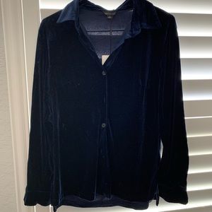 Navy Velvet Long Sleeve